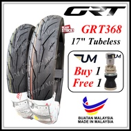 GRT GRT368 TYRE 17 TUBELESS 2026 TAYAR BUNGA PIRELLI DIABLO ROSSO SPORT VIRAL 70 80 90 100 110 120 3