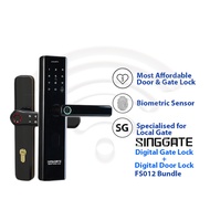 SINGGATE 【FS012 + FM021】 Digital Door Lock Lock Security Lock + Gate Lock