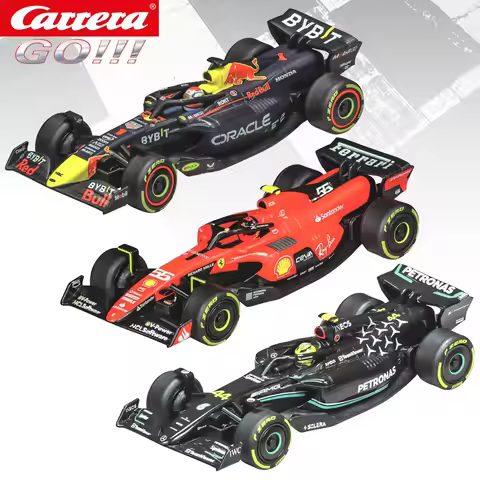 Carrera Slot Car 1:43 GO F1 64236 Oracle Red Bull Racing RB19 / 64238 Mercedes-AMG F1 W14 E / 64239 