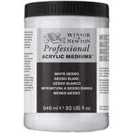Winsor & Newton Professional Acrylic White Gesso Primer 946ml 3054920, 884955001981 (2824379209462)