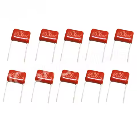 50PCS CBB21 CBB22 400V 473J 473 47NF 400V 400V473J Metallized Film Capacitor Polyester Film Capacito
