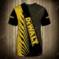 DeWalt thương hiệu mới T-Shirt Chất lượng cao Harajuku vòng cổ ngắn tay áo giản dị cộng với kích thư