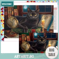 5D DIY Full Square Drill Diamond Painting Cat Kit Home Decor Art 65x45cm