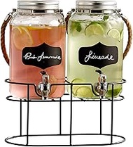 Style Setter Trent 210570-GB Beverage High Quality Cold Drink Dispenser w/ 3.8 Liter Each Capacity G