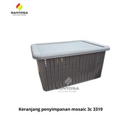 Mosaic storage basket 3c 3319