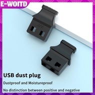 E-WOITD 5/10Pcs Type-A USB Port Plug With Handle Anti-dust Cover For Laptop Computer Socket Unused I