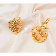[VJ]Gold Pendant “Abacus” *Beads are movable* 999.9 Bangkok Gold Plated *Persist916 <Loket Sempoa>