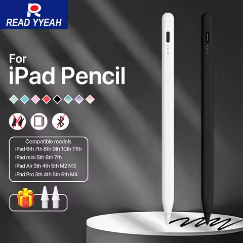 READY YEAH Stylus Pen for iPad with Magnetic Suction Touch Pencil for 2018-2025 iPad Pencil Kindle A