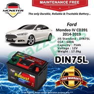 Münster Robust MF CMF DIN75 | DIN75L | 57539 (75AH) Car Battery Bateri Kereta for Ford Mondeo IV CD3