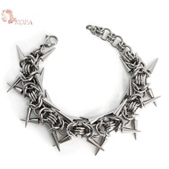 KOPA Punk Grunge Ro Rivet Bracelet Cool Niche Bracelet Goth Charm Jewelry Hip Hop Accessories VN
