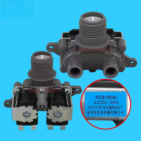 For Panasonic washing machine water inlet valve 180 degree double head solenoid valve Washing machin
