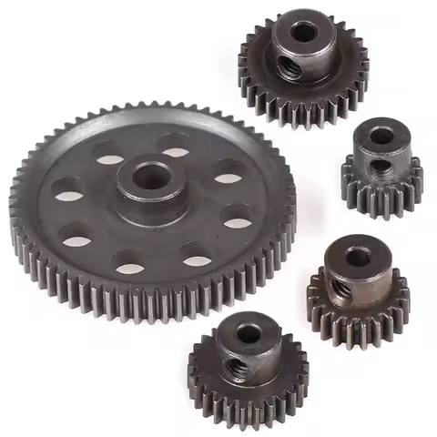 HSP Steel Metal Spur Differential Main Gear 17T 21T 26T 29T 64T Pinion Gear RC Car Upgrade Parts Acc