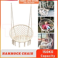 Round Swing Chair Garden Hanging Chair Hammock Kids/Adult Buaian Gantung Buai Outdoor Indoor Swing吊椅