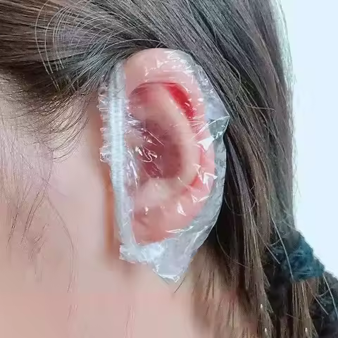 100/200PCS disposable earmuffs ear piercing bathing shampooing, preventing water ingress, ear protec