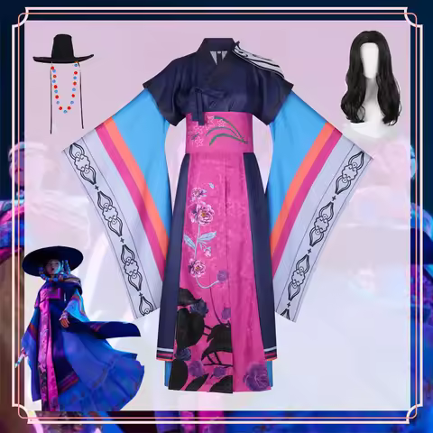 New Celine Cosplay Costume Wig Kpopp Celine Fashion Uniform Printed Dress Hat For Women Halloween Pa