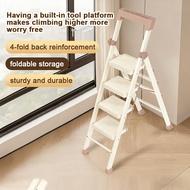 DAXINSI Foldable Ladder Step 3 4 5 6 Step Ladder 150kg Bearing Slim Ladder Small Step Ladder