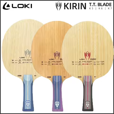 LOKI Kirin K5 K6 K7 Table Tennis Blade Wood Ping Pong Paddle 5/7 Ply Pure Wood Racket Fast Attack Lo