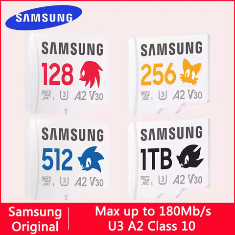 Samsung A2 V30 U1 4K Memory Card Game EVO Plus Micro SD Card 128gb 256gb 512gb 1tb High Speed UHS-I 