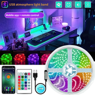RGB LED Strip Light - 5050 USB Powered 16-Color Remote Control For Indoor DIY Decoration