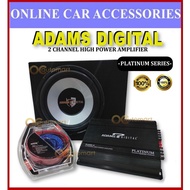 Adams Digital Set 2 Channel MonoBlock Amplifier 12 Inch Woofer With Box Adams Digital 2ch mono block