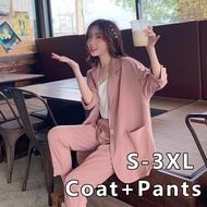 Women's fashion blazer suit set office ladies women office suit blazer plus size S-3XL formal female