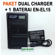 Battery Charger Kit Nikon D7000 D7100 D7200 D7500 Z7 Z6 D850 D810 EN-EL15 EN-EL15A EN-EL15B