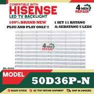 50D36P-N COMPATIBLE WITH HISENSE 50 INCH LED TV BACKLIGHT ( LAMPU TV ) 50D36P 50D36PN
