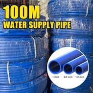 HDPE Water Pipe – 1/2" / 3/4" / 1" | 100m Roll | For Garden, Farm, or Home Use