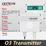 YYanglin Ozone Detector O3 Sensor Module Industrial Wall-Mounted Ozone Monitor RS485 Transmitter Hig