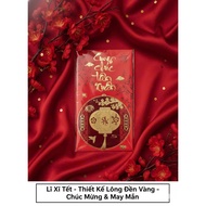 Beautiful Lucky Lucky Money, Large Red Envelope Size 9*15CM, Golden Lucky Money