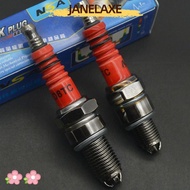 JANELAXE932QW Racing Sparking Plug, Metal A7TC D8TC Motorcycle Spark Plug, Universal 3 Triple Electr