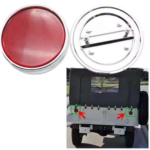 Car Outer Rear Bumper Reflector Warning Light Lamp For Toyota Land Cruiser FJ25 FJ40 FJ55 1958-1973 