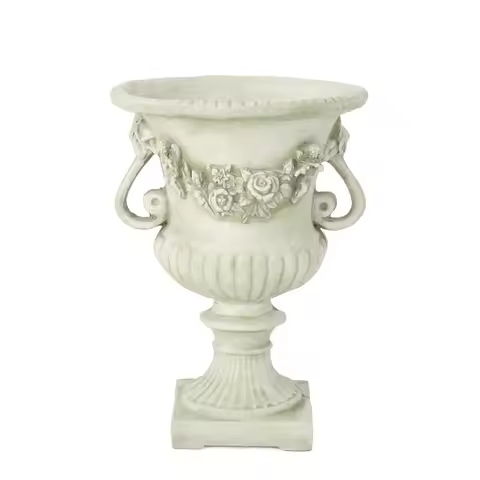 Classical BUENA VISTA URN Vintage MGO Planter Indoor Outdoor Decorative Flower Pot for Garden Patio 