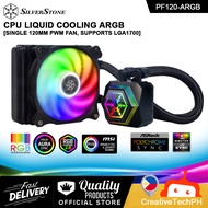 SilverStone AIO CPU Liquid Cooling ARGB [Single 120mm PWM Fan supports LGA1700]  SST-PF120-ARGB V2