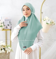 Jilbab Bergo Plisket Hijab Syari Dewasa Non Pet Jersey Premium Khimar Kerudung Instan Kekinian Adem