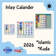 INLAY Calendar 2026 | READY Stock [SMALL Size 5in] Horse & Islamic