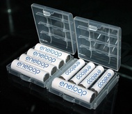 Hard Plastic Case Cover Holder Storage Box For AA AAA 14500 Battery White