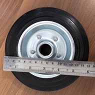 6 inch wheels only flat wheels black rubber wheels display case wheels glass setting wheels trolley 