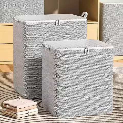 Household Quilt Storage Bag Big Capacity Clothes Blanket Dustproof Organizer Moving Bedroom Sorting 