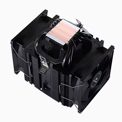 XUANFENG Twin Towers Black/White Themed Radiator 6 Heat Pipes Cooler CPU Fan Compatible LGA2011 1200