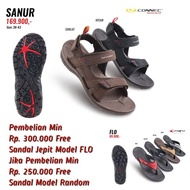 Sandal Gunung Pria Connec Model Sanur, Sandal Gunung Connec Pria