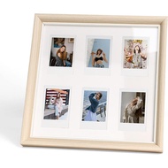 Rieibi 2x3 Wooden Photo Frame - 3 Inches Picture Frame for Instax Mini 12/11/9/8/7+/Evo/Link Film - 