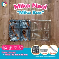 [Contents 50pcs] 4-Section Rice Mica 18x18 Mica/ Rice Box Mica/ Divided Mica/ Rice Mica/ Square Mica
