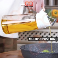 Multipurpose Jug Auto 630ml Open Flip Cover Glass Jug for Oil Ingredient Glass Container Anti Slip A