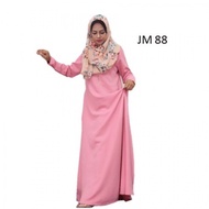 JUBAH MUSLIMAH FASHION TERKINI SOFT PINK (JM88)