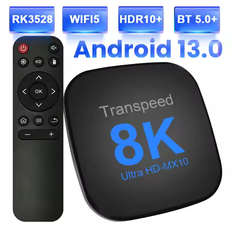Transpeed ATV Android 13 TV BOX RK3528 With Voice Assistant TV Apps Dual Wifi Quad Core Cortex A53 S