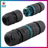 D&V   IP68 Waterproof Electrical Cable Connector Wire Connector Waterproof IP68 External Electrical 