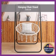 Outdoor Indoor Hammock Hanging Swing Chair Metal Steel Frame Stand Luar Dalaman Rangka Besi Kerusi G