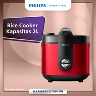 Philips 2L Rice Cooker HD3138/32 - 400Watt Penanak Nasi Analog Bakuhanseki Inner Pot merah