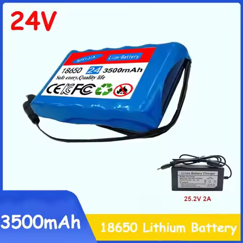Batterie Lithium-ion Rechargeable 18650 6S1P 24 V 3.5Ah De Haute Qualité Avec Carte De Protection De